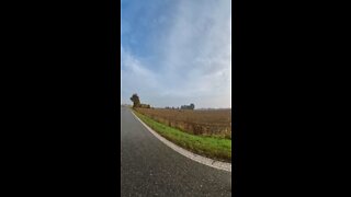 Me on my single speed riding in Italy with my wife along the river Po