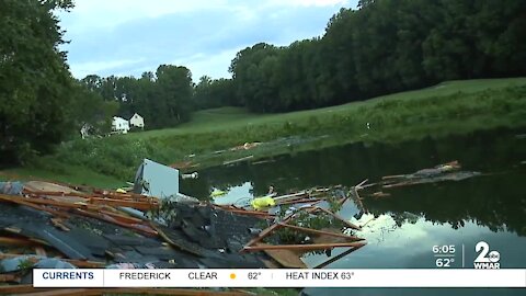 Storm damage in Edgewater