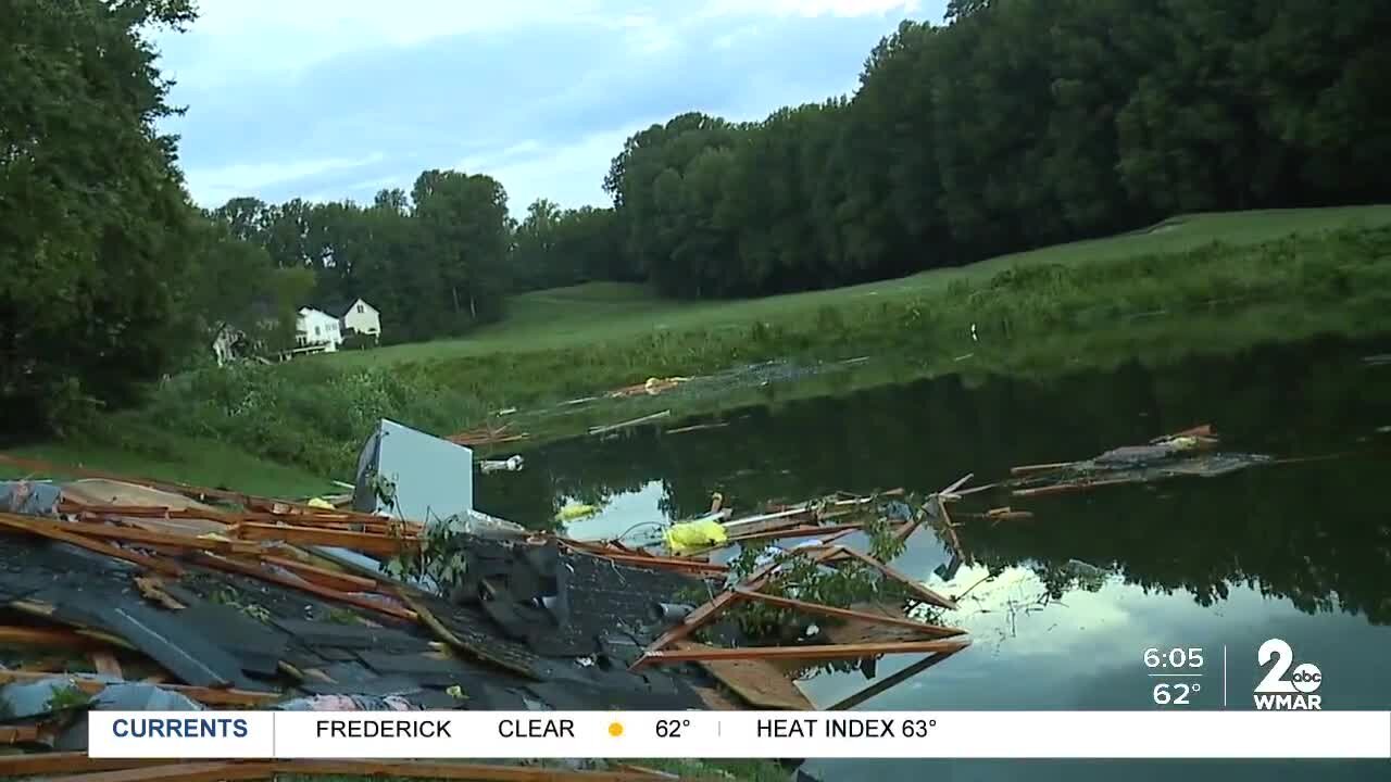 Storm damage in Edgewater