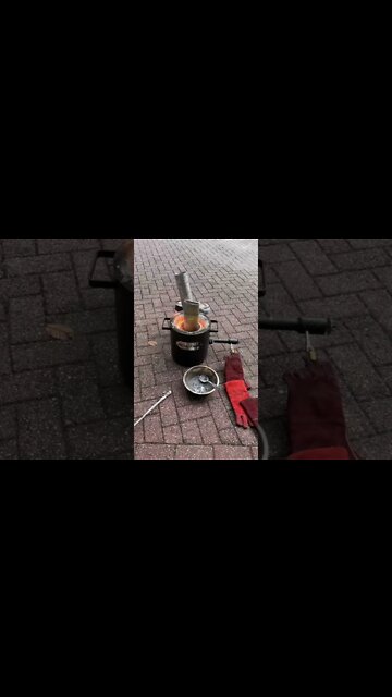 #melting #aluminum #pipes in the #devilforge part2