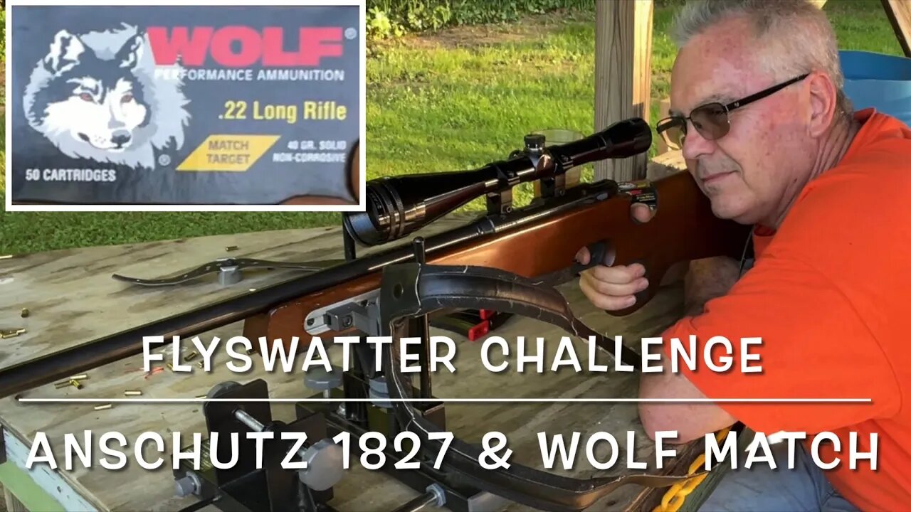 @Dayattherange flyswatter challenge Anschutz Biathlon 1827 & wolf match target