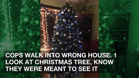 Cops Walk Into Wrong House. 1 Look At Christmas Tree, Know They Were Meant To See It