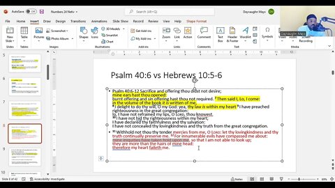 Who is Psalm 40:6 about and why?