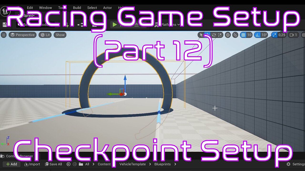 Checkpoint Setup | Unreal Engine | Racing Game