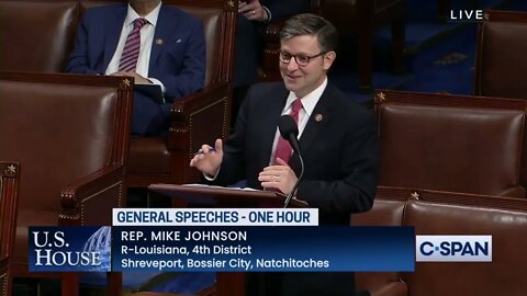 Congressman Johnson leads a Special Order on the House Floor