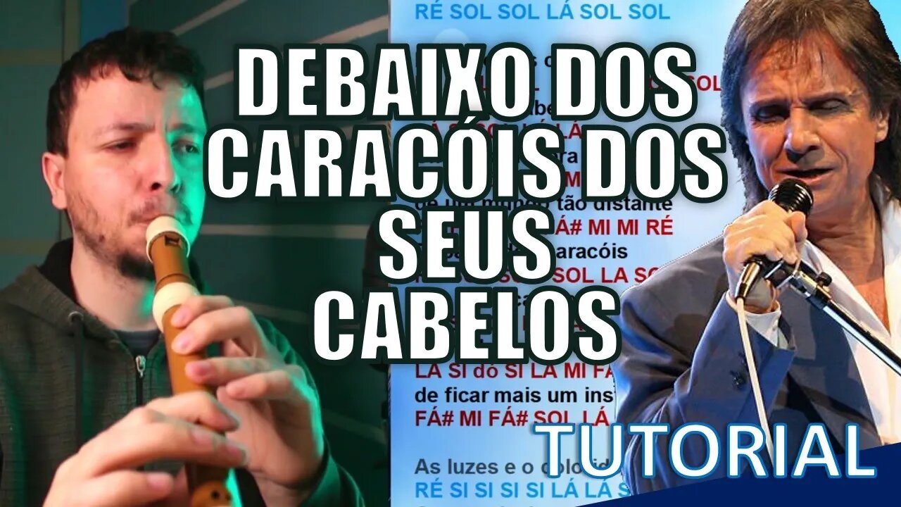 DEBAIXO DOS CARACÓIS DOS SEUS CABELOS - ROBERTO CARLOS Notas flauta doce