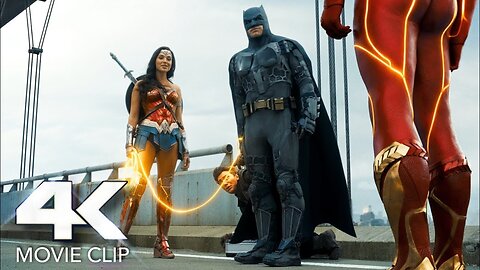 Wonder Women Saves Batman _ The Flash 2023 4K HD Movie Clip