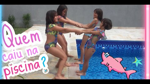 A ULTIMA A CAIR NA PISCINA GANHA ! challenge / 3 irmãs demais