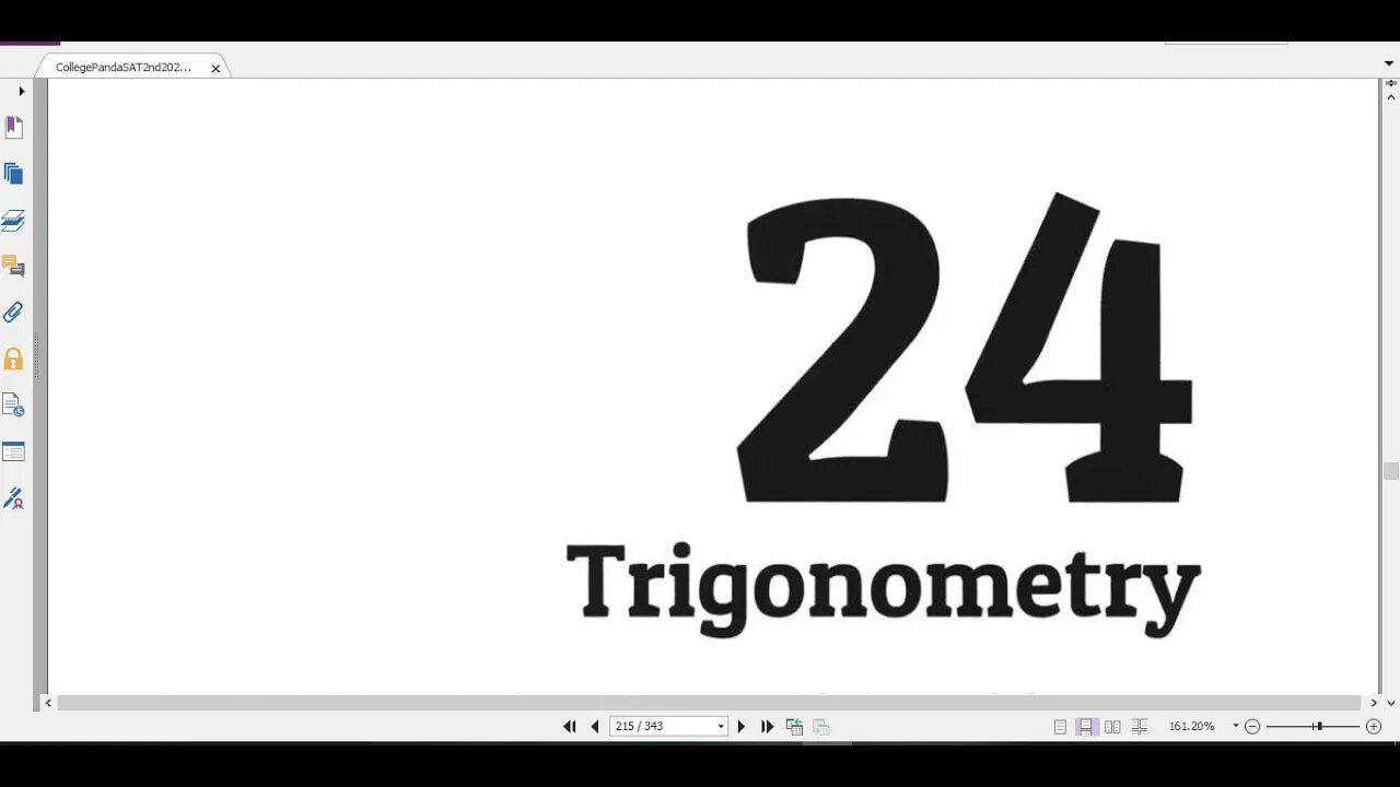 Chapter 24:Part 2 (TRIGONOMETRY: Q9 up to Q16) , #Panda #SAT #EST Exercise 2nd Edition