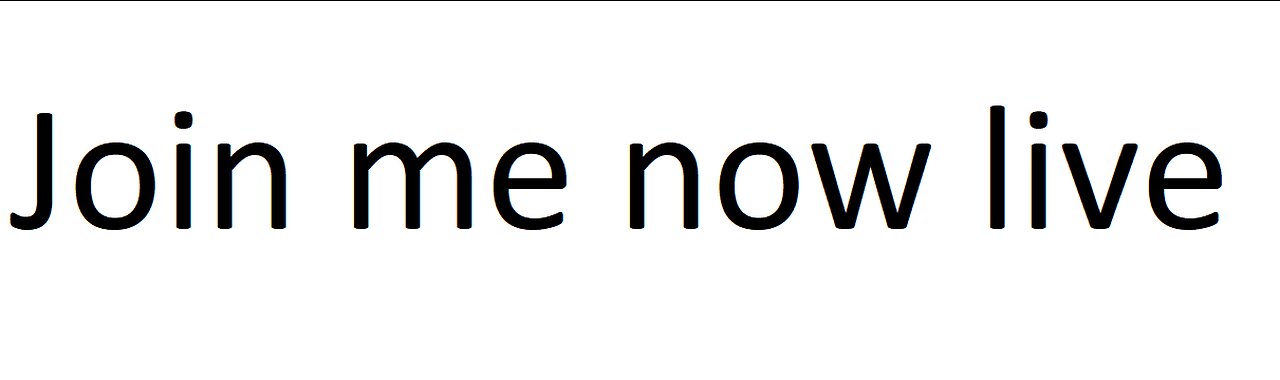 Join Me Now Live ( See Description Box) ended