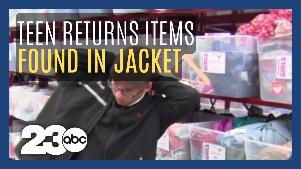 Teen returns items found in donated jacket