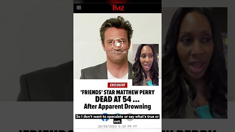 Matthew Perry Dead at 54. RIP
