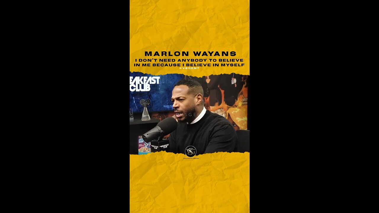 #marlonwayans I dont need anybody to believe in me because I believe in myself 🎥 @breakfastclubam