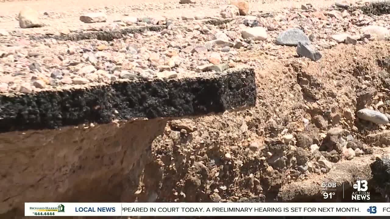 Death Valley National Park roads destroyed after 'flooding rain and mudslides'