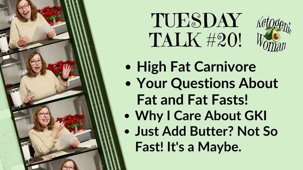 Tuesday Talk| High Fat Carnivore Your Fat and Fat Fast Questions | What is GKI and Why Do I Care?