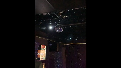 Disco ball is up