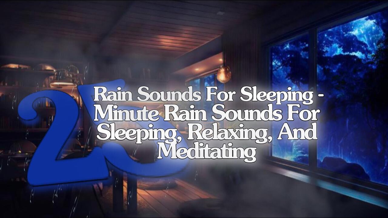 Rain Sound For Sleeping-25 Minute Relaxing Rain Sound In Forest For Sleeping,Relaxing,And Meditating