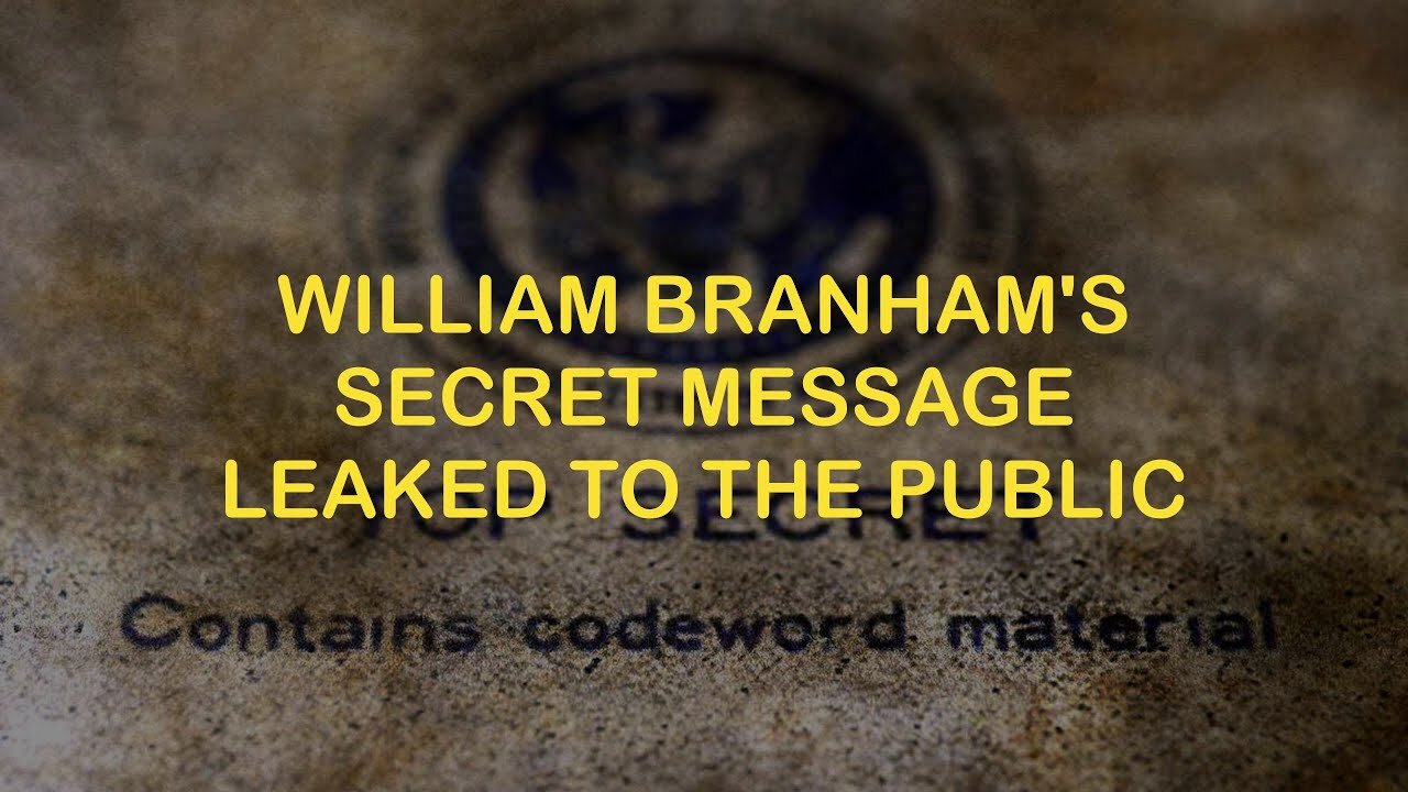 William Branham's Secret Recording Leaked to the Public By Mistake