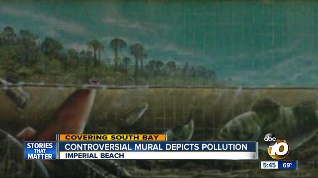 Controversial mural depicts pollution