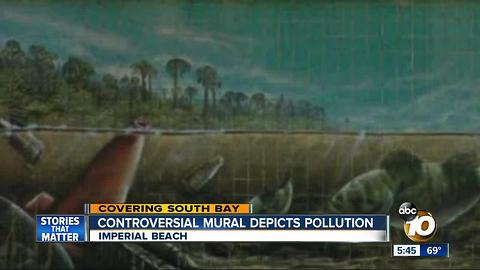 Controversial mural depicts pollution