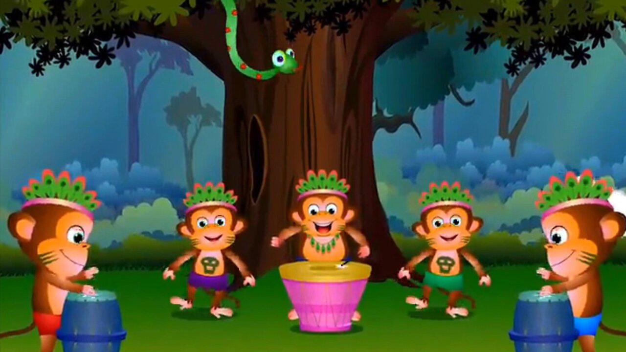 Five Little Monkey Dance 🙉 #kids video #funny kids