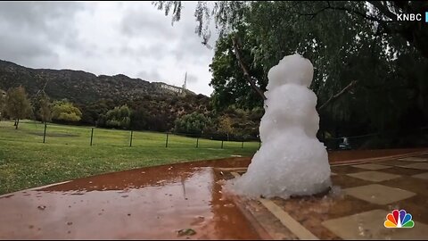 Snow In Hollywood, California