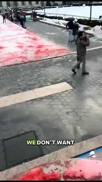 Pro-Hamas groups on campus at Columbia University in New York: No 2 states - They want "all of it"!