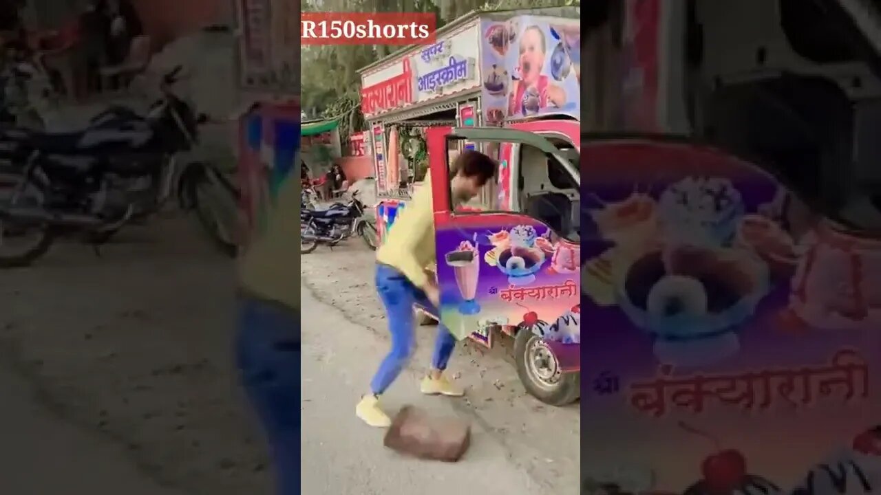 ice cream Lelo 😁😁😁 tiktok Funny Video - pakistani tiktok Funny#r150shorts #youtubeshorts #ytshorts