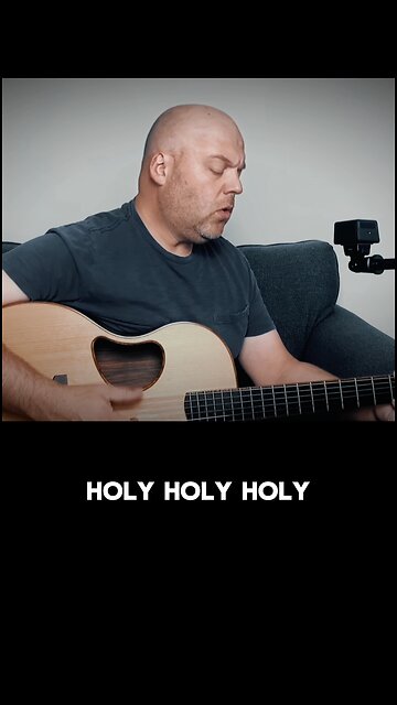HOLY HOLY HOLY #hymn #acoustic #simple #worship #shorts