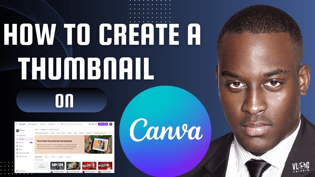 How to Create Thumbnail on Canva for your Content #VlogTrippin