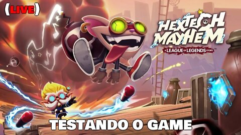 Hextech Mayhem A League of Legends Story: Testando Jogo (LIVE) - Estou Sem Coordenação (Playthrough)