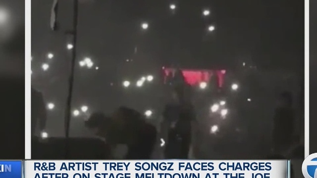 Singer Trey Songz facing assault charges after meltdown at the Joe Louis Arena