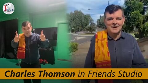 Charles Thomson Visits in Friends Studio