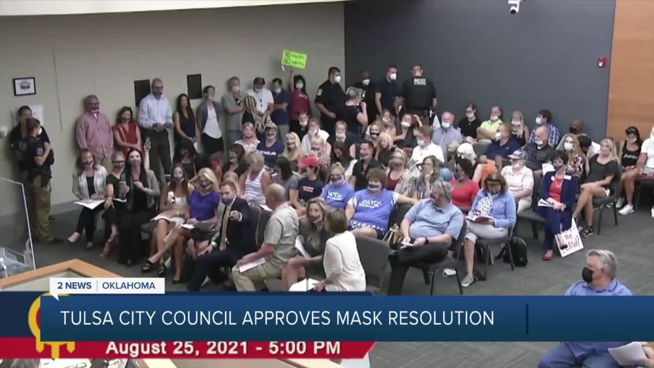 Tulsa City Council Approves Mask Resolution