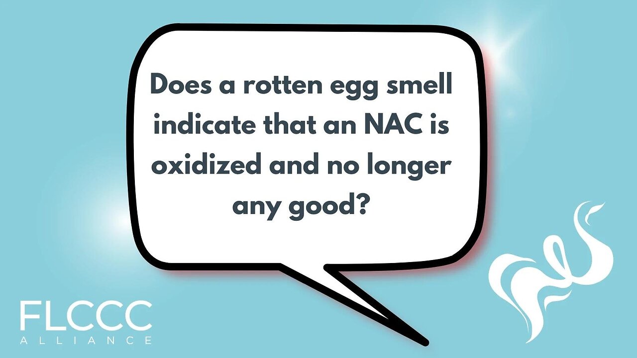 Does a rotten egg smell indicate that an NAC is oxidized and no longer any good?