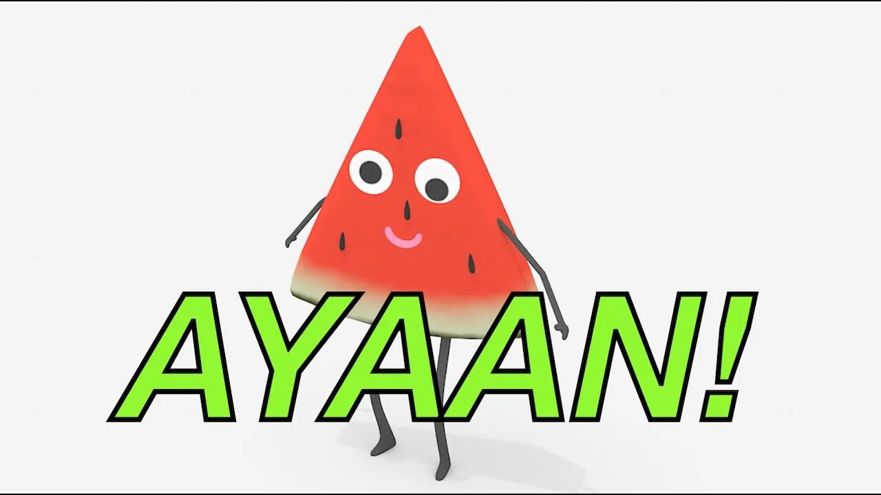 Happy Birthday AYAAN! - WATERMELON Birthday Song