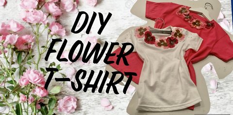 DIY FLOWER T-SHIRT