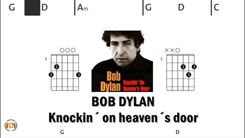 BOB DYLAN Knockin´ on heaven´s door - (Chords & Lyrics like a Karaoke) HD