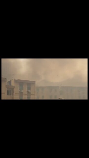 Massive Wildfire Smoke - Palermo , Sicily