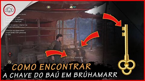 Assassin's creed valhalla, Como encontrar a chave do baú em Brúhamarr | super dica