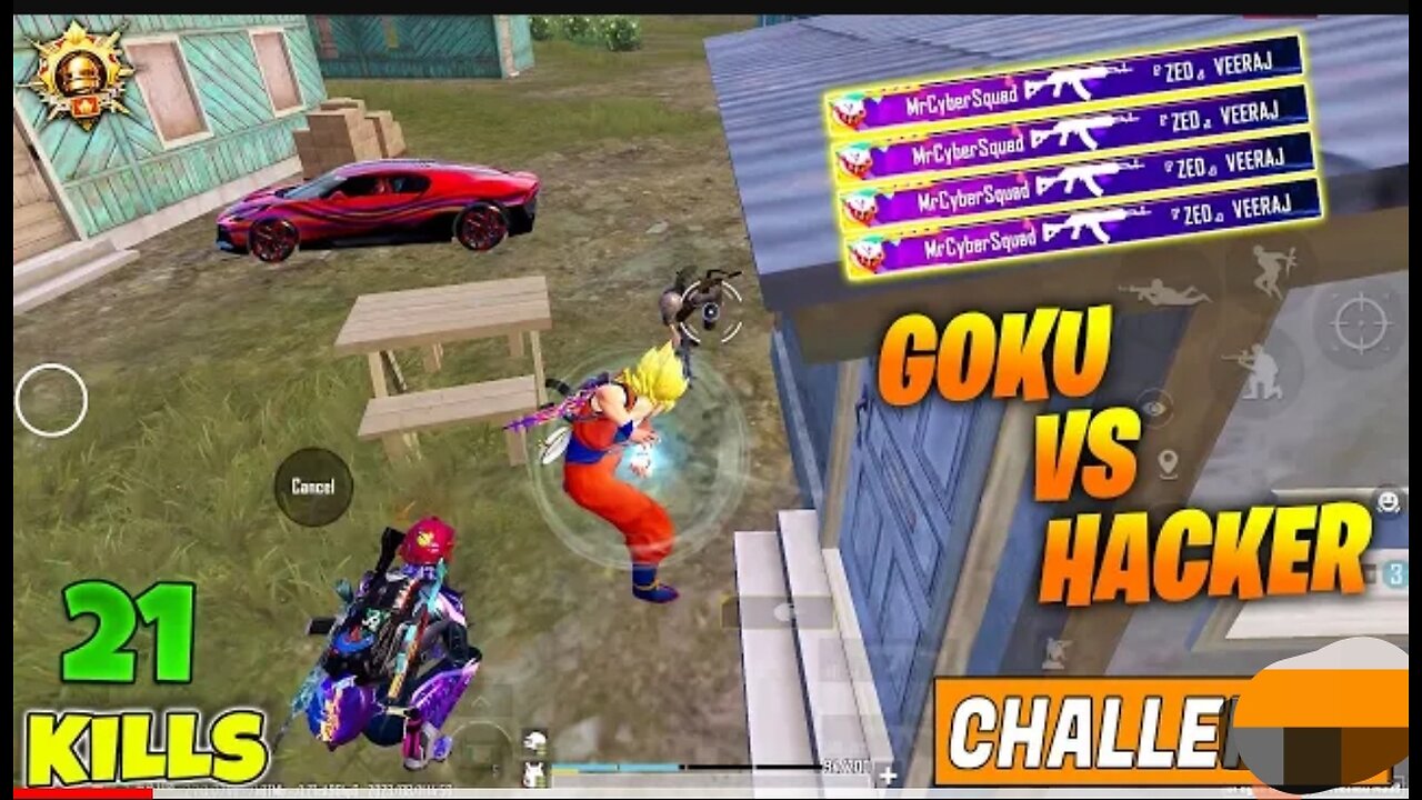 😱 OMG !! ULTRA PRO NOOB HACKER WITH ZERO KILLS CHALLENGED ME & GOKU IN BGMI