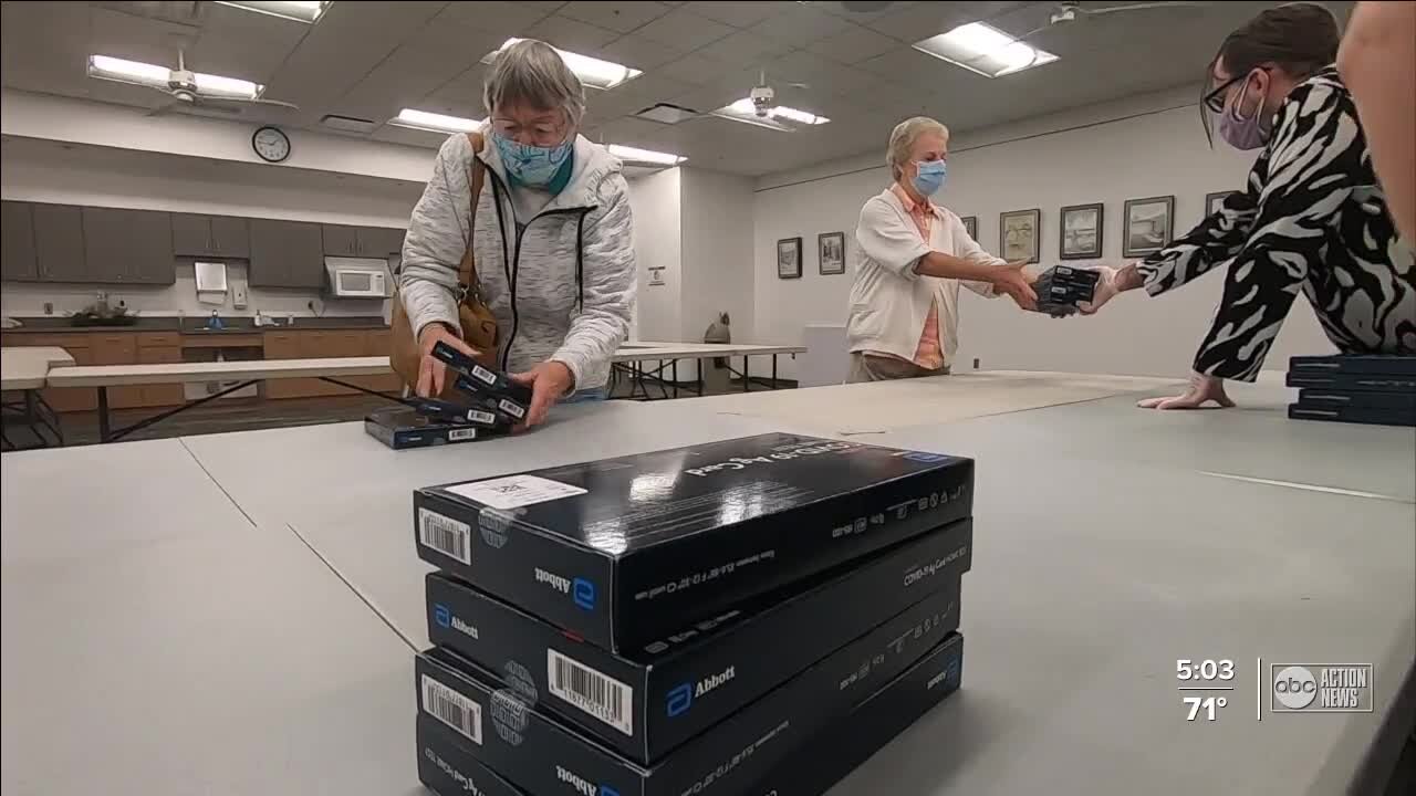 Manatee County gave away 7,500 at-home COVID-19 testing kits before quickly running out