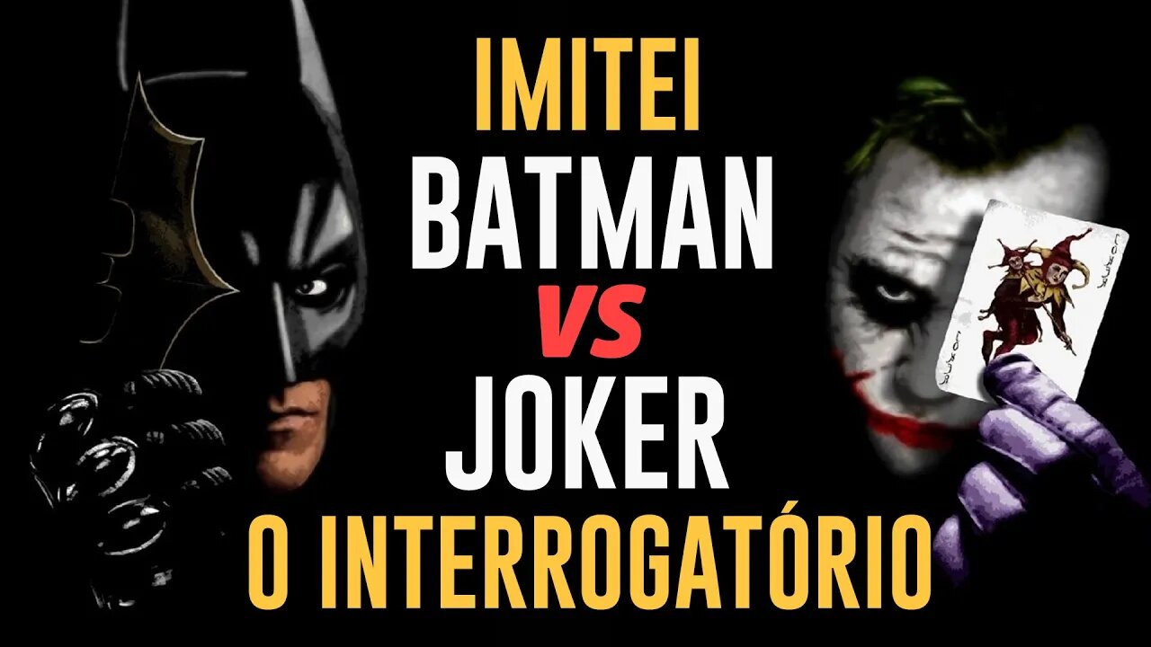 IMITAÇÃO ÉPICA: BATMAN VS JOKER por Marinho