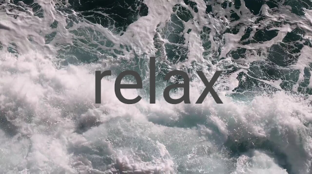 Relaxing sea waves