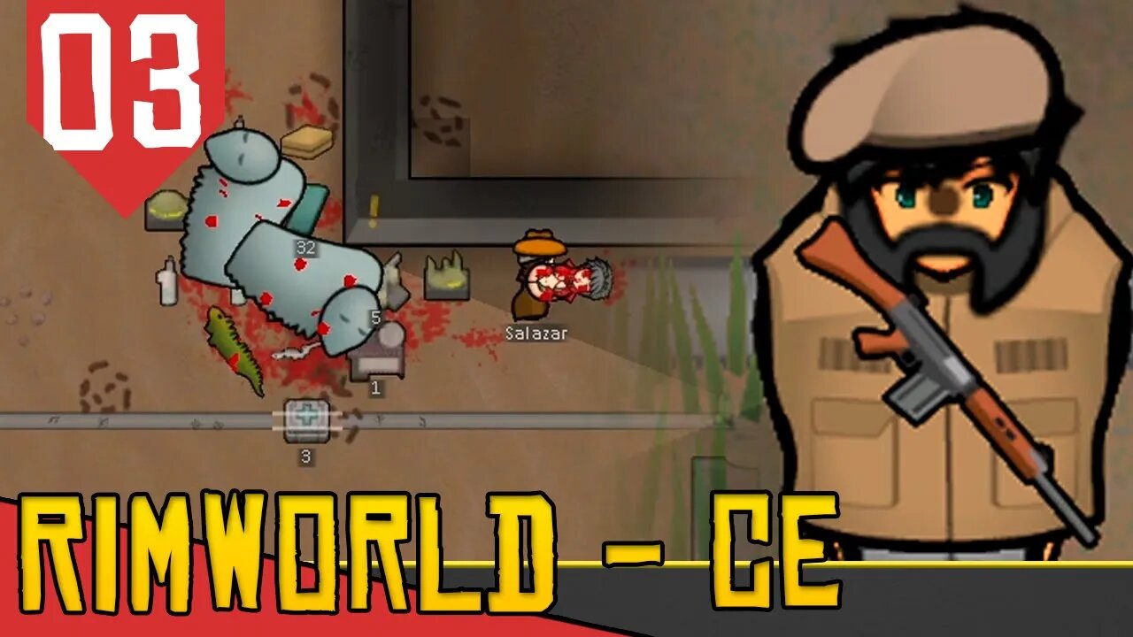 TERRORISTA da Granada! - Rimworld Combat Extended #03 [Série Gameplay PT-BR]