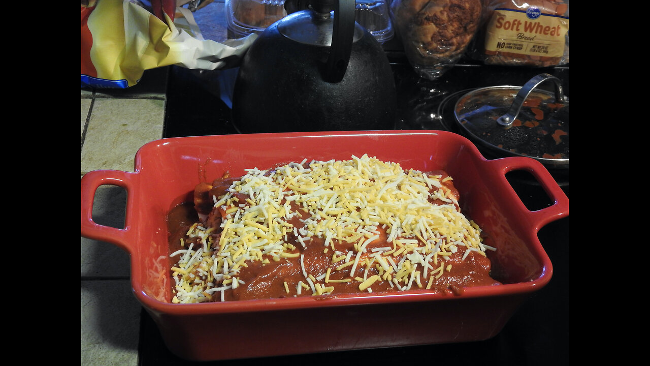 Chicken Enchiladas from canned chicken