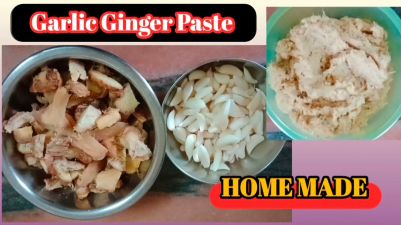 Homemade Garlic Ginger Paste