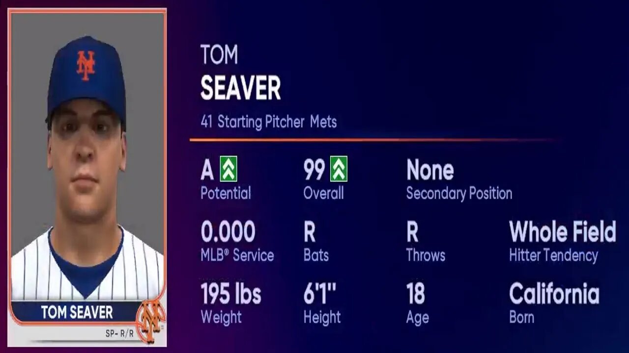 How To Create Tom Seaver MLB The Show 22