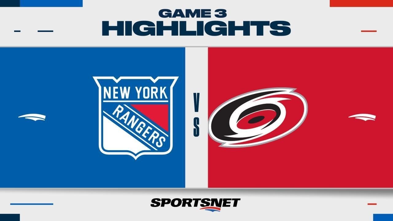 NHL Game 3 Highlights _ Rangers vs. Hurricanes - May 9, 2024