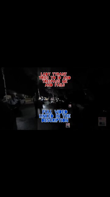 Lady TYRANT TRIES To ID And Trespass And FAILS.